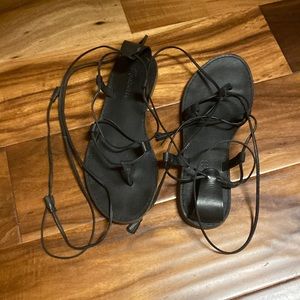 Madewell Boardwalk Tie Up Sandals